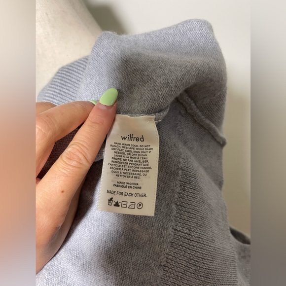 Aritzia Wilfred Gray Sweater: Women - Picture 6 of 6